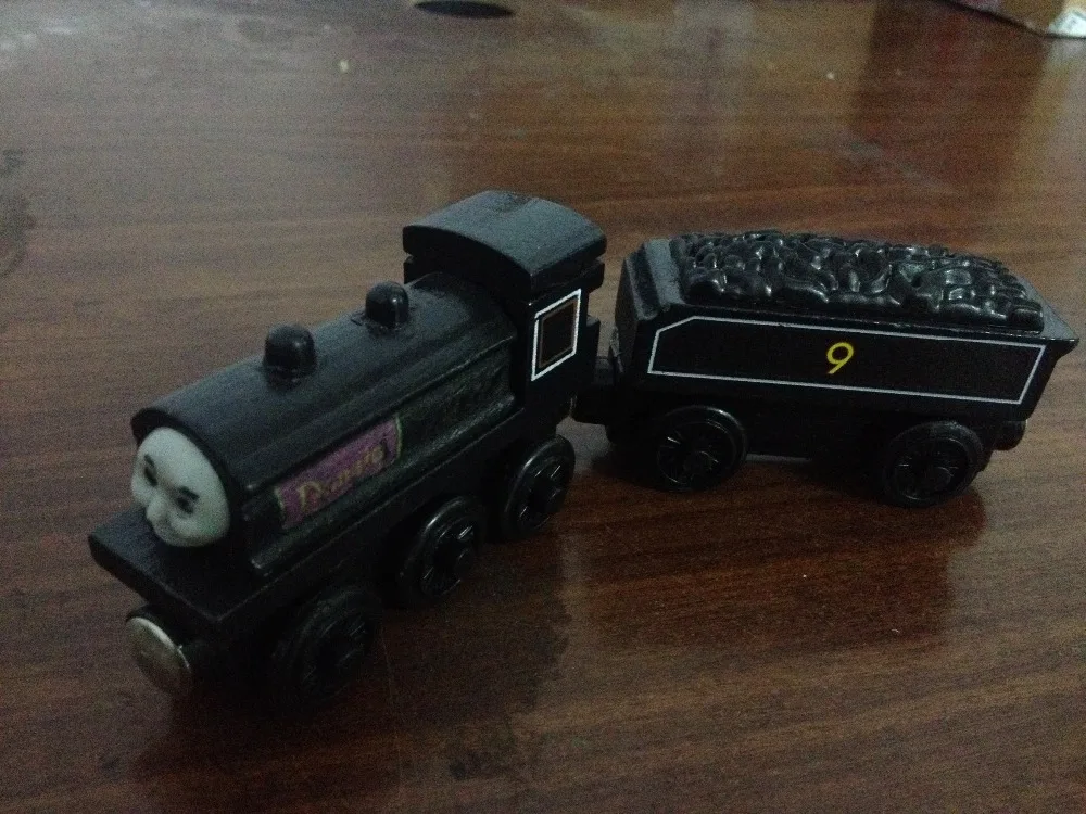 Donald Donald s Tender 2pcs Thomas and Friends Wooden Trains Model Magnetic Train font b Toys