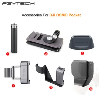 

IN Stock! PGYTECH Smartphone Holder Mount Bracket/Tripod/Base/Lens Cover For DJI OSMO Pocket Gimbal Accessories