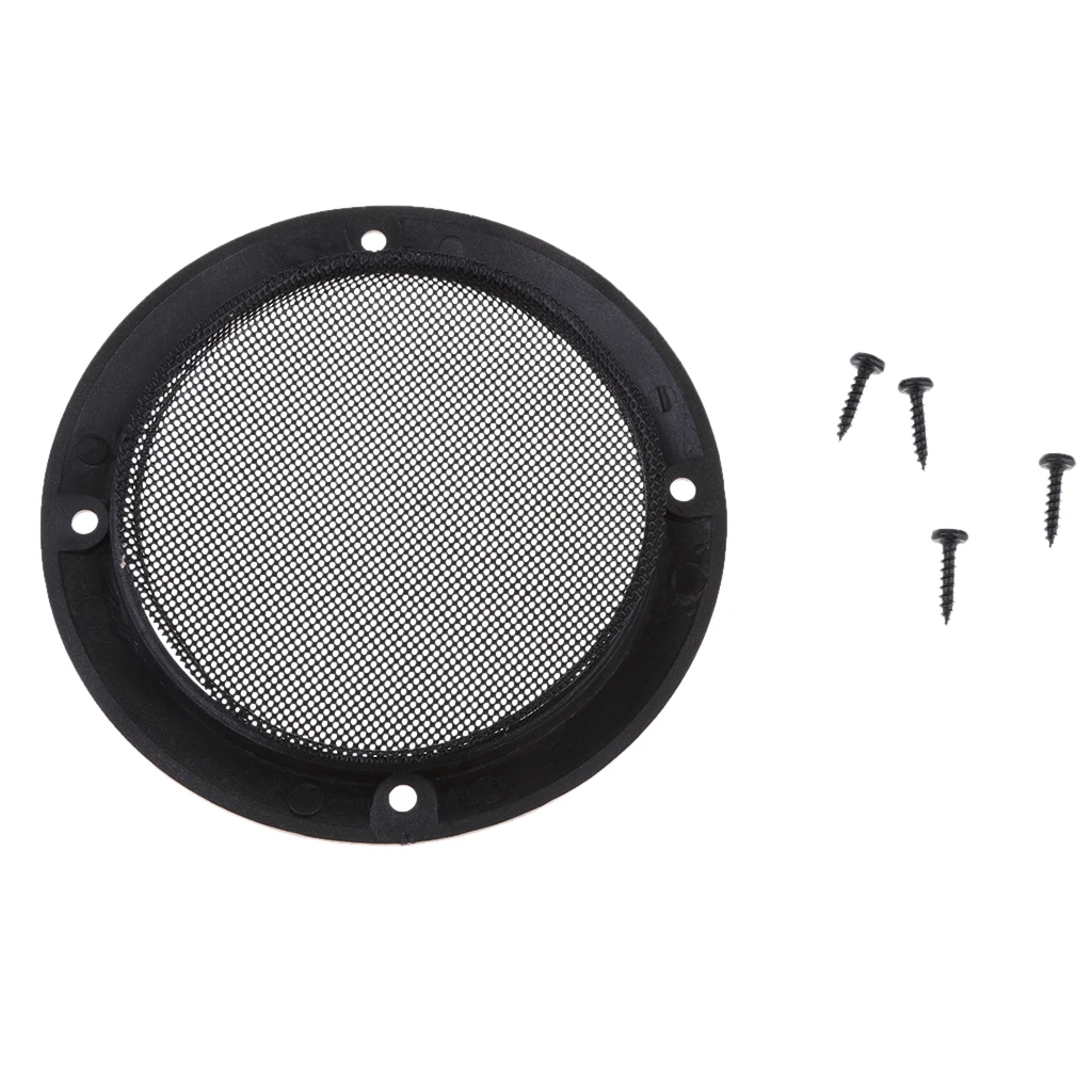 4 Inch Speaker Grills Cover Case with 4 pcs Screws for Speaker Mounting Home Audio DIY -124mm Outer Diameter Gold