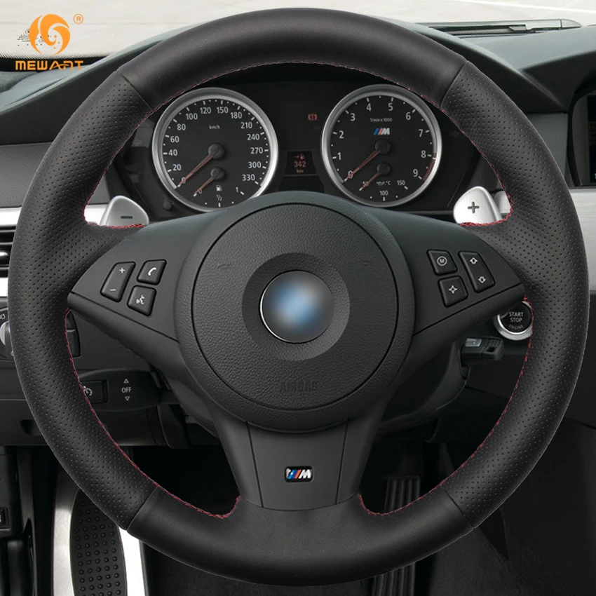 Аксессуары из натуральной кожи для BMW E60 530i E63 E64 635D|car steering wheel cover|steering coverwheel cover |