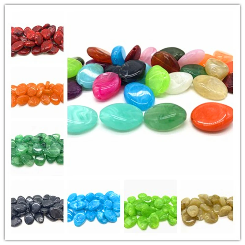 

New 10pcs/lot 25mm Water Droplets Acrylic Beads Spacer Loose Beads For Jewelry Making DIY Bracelet Earring