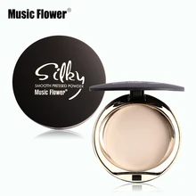 Music Flower бренд прессованный минеральный Порошковая Косметика Палитра естественных Цвет кожи отделка фиксирующая пудра контроль выработки кожного жира косметика