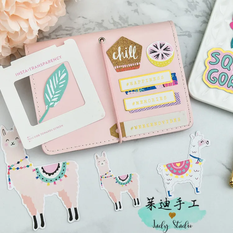 Lovely Cardstock diecuts Stickers for DIY scrapbooking/photo album Decoration Crafts Card Making