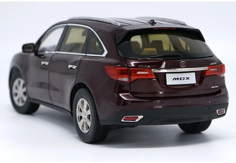 1:18 Acura MDX сплав литья под давлением Модель автомобиля игрушки белый красный для детей подарки коллекция оригинальная коробка