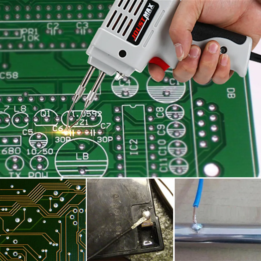 

220-240V Stable Soldering Iron Hand Welding Heat Lighting Practical Quick Heating ABS Electric Repair 100W Home Supplies