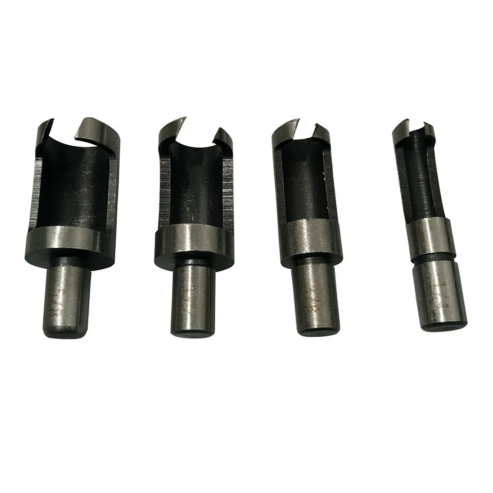 4pcs Wood Plug Hole Cutter Drill Bits Cutting Dowel Woodwork Tenon