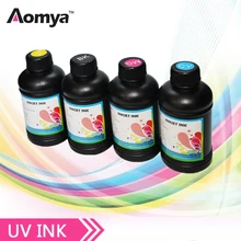 Aomya 4×250 мл светодио дный УФ чернила Универсальный УФ чернила для Epson планшетный принтер 3D УФ-принтер для Epson DX5 DX3 DX6 DX7 печатающей головки