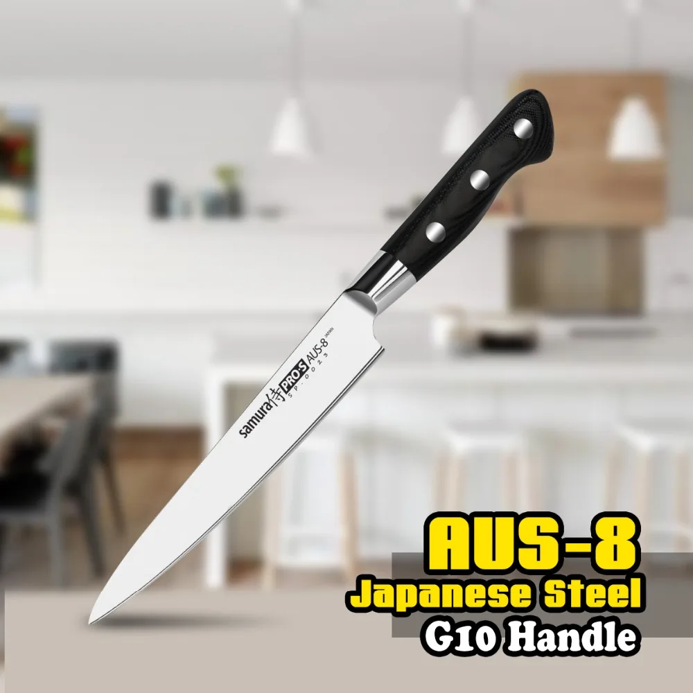 TUO столовые приборы общего назначения Ножи для нож для очистки овощей резьба-AUS-8 японский высокоуглеродистой Кухня Ножи-Эргономичный G10 ручка-6 ''(152 мм
