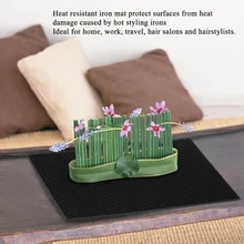 Силиконовый термостойкий Коврик Анти-тепло коврик для выпрямитель для кудрявых волос железные инструменты инструмент для ухода за волосами салонный использование