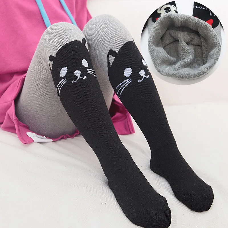 

Spring Autumn Girls Tights Cartoon Baby Girls Pantyhose Knitted Cotton Cute Kids Stockings Baby Pantyhose For 1-10T