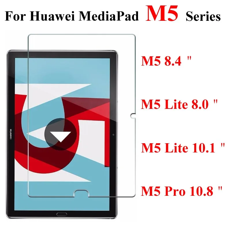 

Protective glass for huawei mediapad m5 lite Pro 8.0" 8.4" 10.1" 10.8" on tempered glas the screen protector huawey huavei film