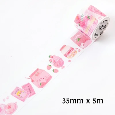 24 стиля Kawaii Японские закуски декоративные клейкие ленты Васи клейкие ленты DIY Скрапбукинг маскирующая лента школа милые канцелярские принадлежности подарок - Цвет: 19
