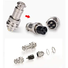 1 pcs Panel 2/3/4/5/6/7/8/9 Chip GX16 Male & Female Wire Aviation Plug Connector Circular Connector Socket
