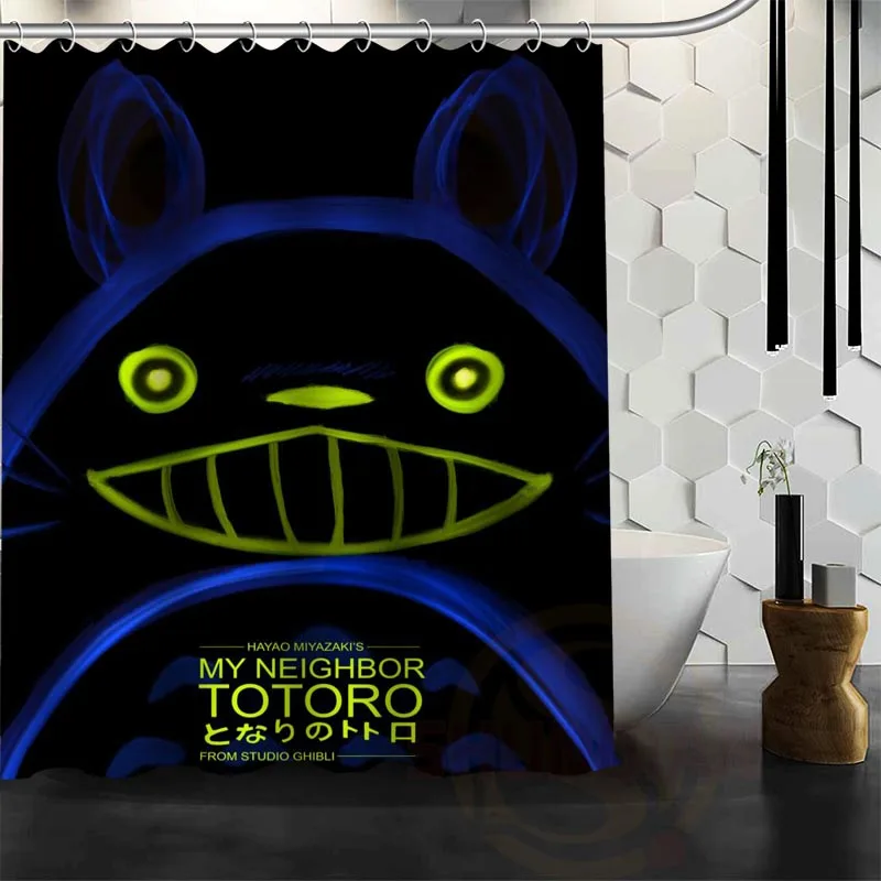 Лучшая занавеска для душа My Neighbor Totoro на заказ ванной водонепроницаемая ткань