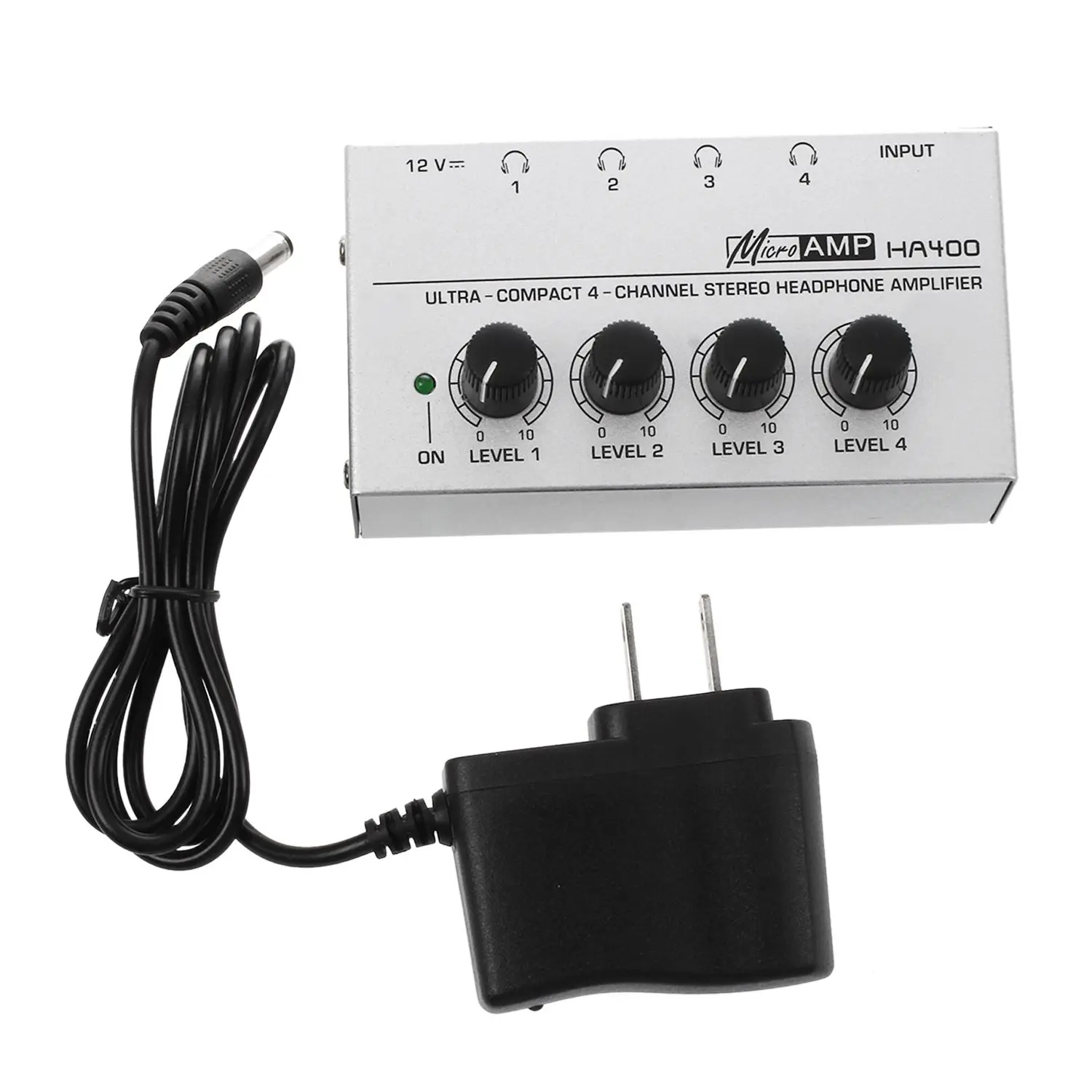 HA400 4 Channel Ultra compact Headphone Audio Stereo Amp Microamp Amplifier