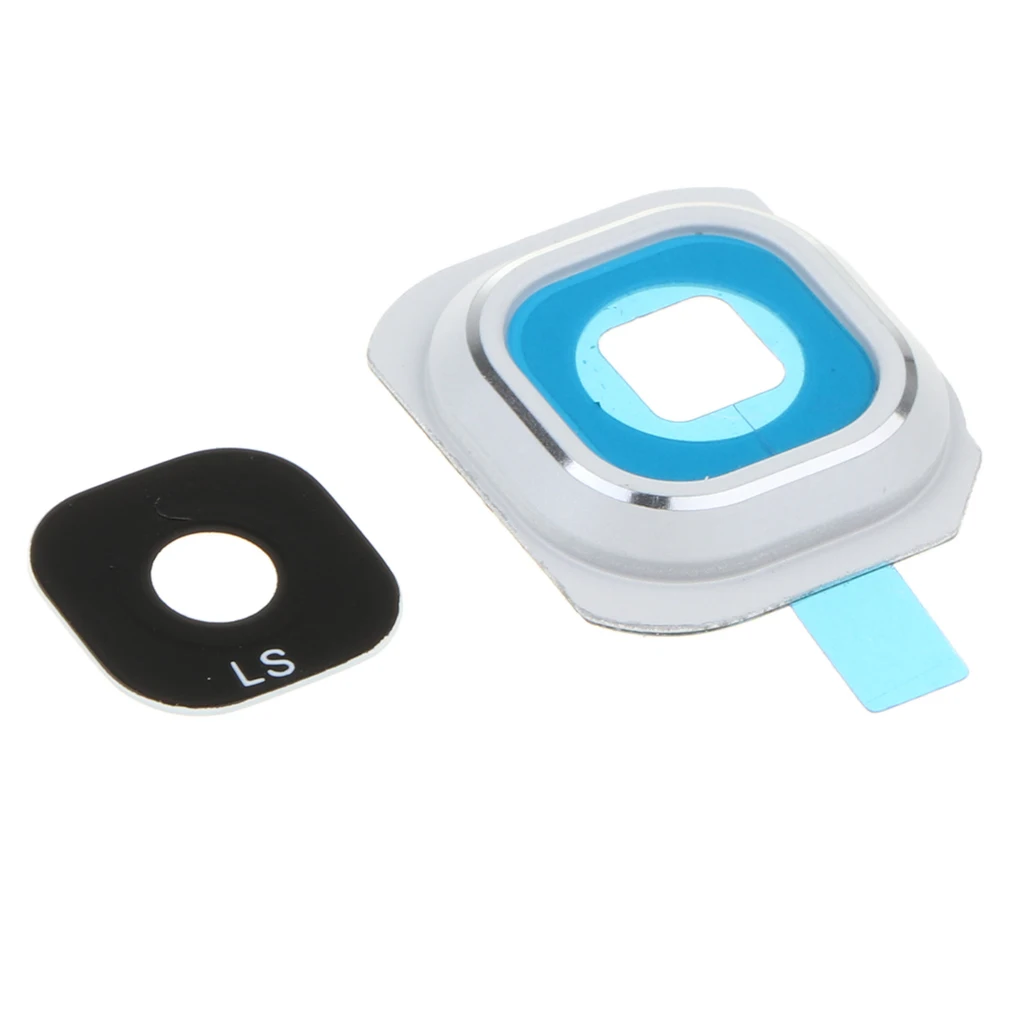Для samsung S6 Замена телефона задняя камера объектив стеклянная крышка - Цвет: White