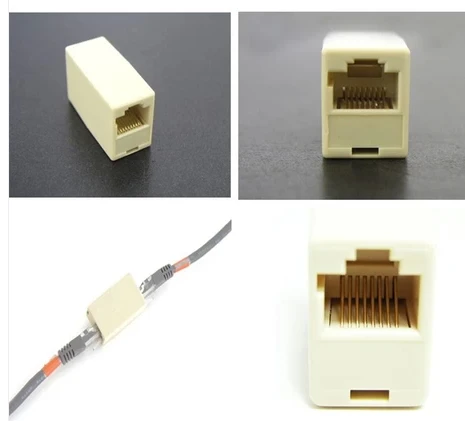 10pcs/pack RJ45 CAT5 Coupler Plug Network LAN Cable Extender Connector Adapter Factory Price | Строительство и ремонт