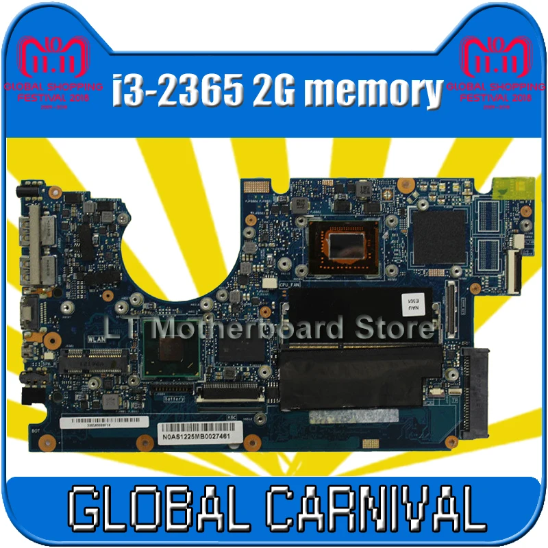 

UX32A Motherboard i3-2365U rev2.4 2.2 2GB For ASUS UX32VD UX32A Laptop motherboard UX32A Mainboard UX32A Motherboard