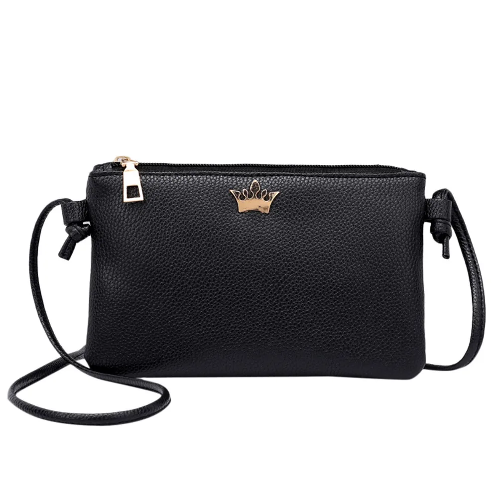 

2018 new Womens Leather Cross body Bag Girl Pure Color Shoulder Messenger Coin bag bolso mujer A1210