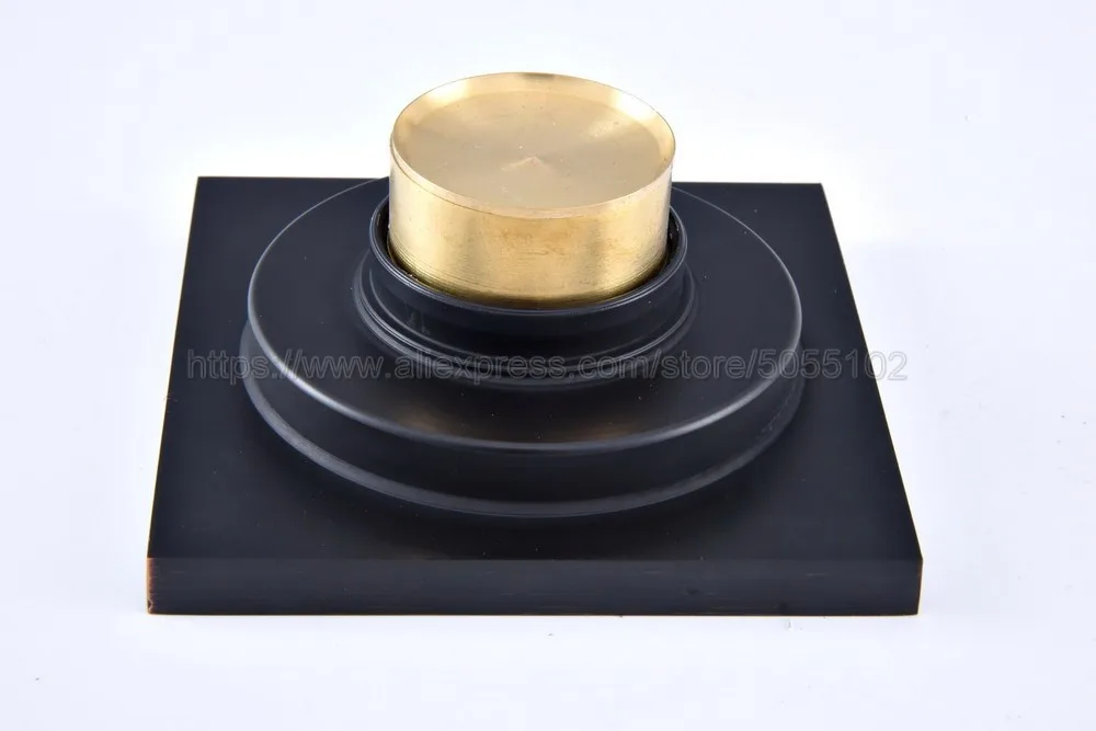 Floor Drains Oil Rubbed Bronze Shower Floor Drain Bathroom Deodorant Square Floor Drain Strainer Cover Grate Waste zhr086