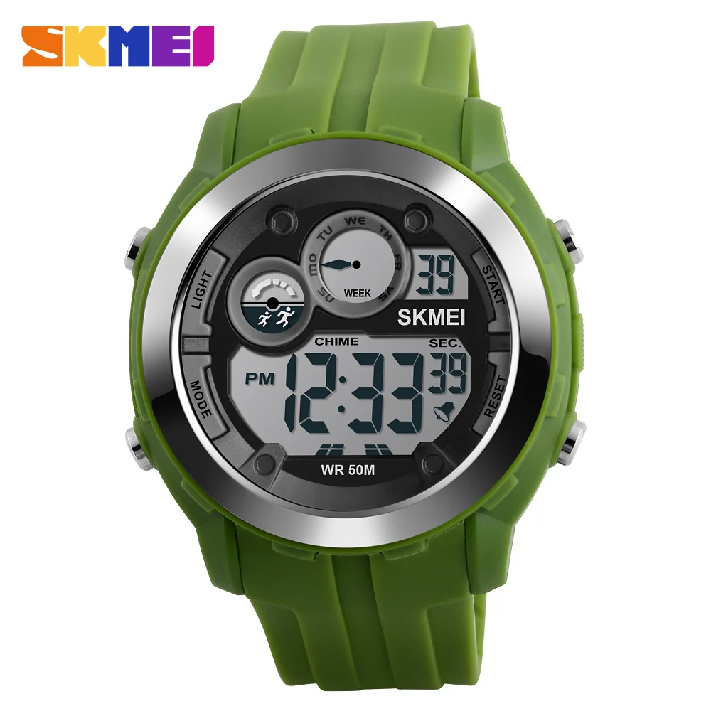 

SKMEI Fashion Casual Men Sports Watches LED Digital Electronic Watch 50M waterproof Swimming Watch