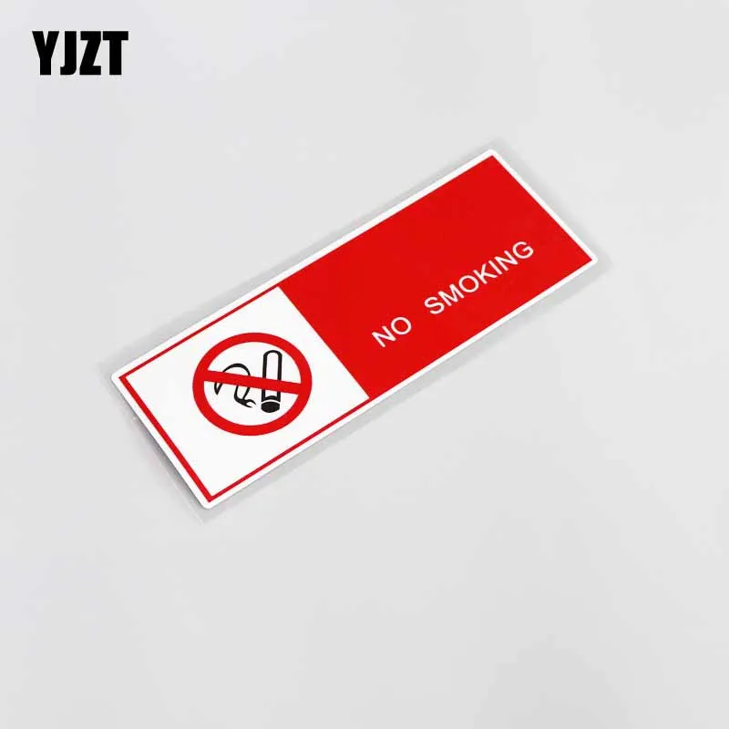 

YJZT 15.6CM*5.4CM Creative Warning No Smoking Waterproof PVC Car Window Sticker Decal Graphical 13-0061
