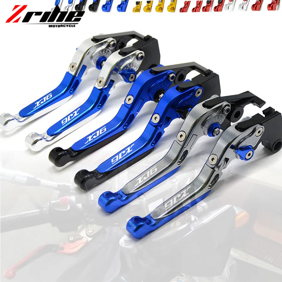 

Motorcycle Accessories Folding Extendable Brake Clutch Levers Gray Logo XJ6 For YAMAHA XJ6 DIVERSION 2009-2015 10 11 12 13 14