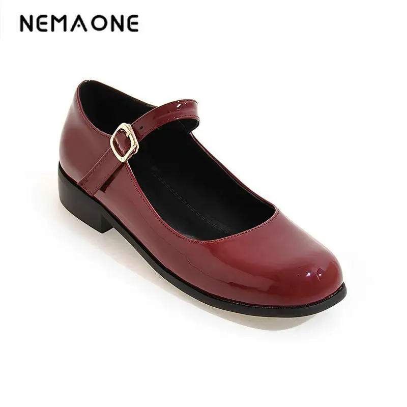 

women low heels pumps female OL work shoes sweet square heel girl shoes mary janes