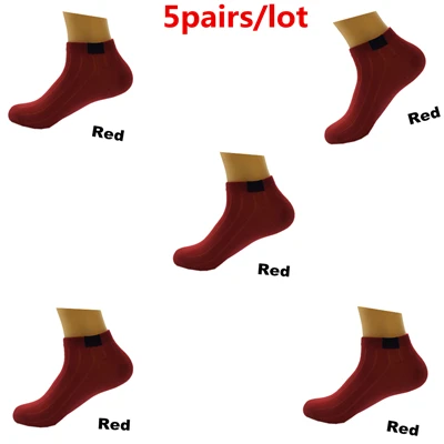 DEWBEST новые высококачественные брендовые носки из мериносовой шерсти мужские летние теплые носки для женщин женские носки 5 пар/лот S0502 - Цвет: Red Socks S0502