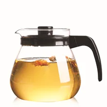 Термостойкий стеклянный чайный кофейник, домашняя прозрачная Питьевая Посуда
