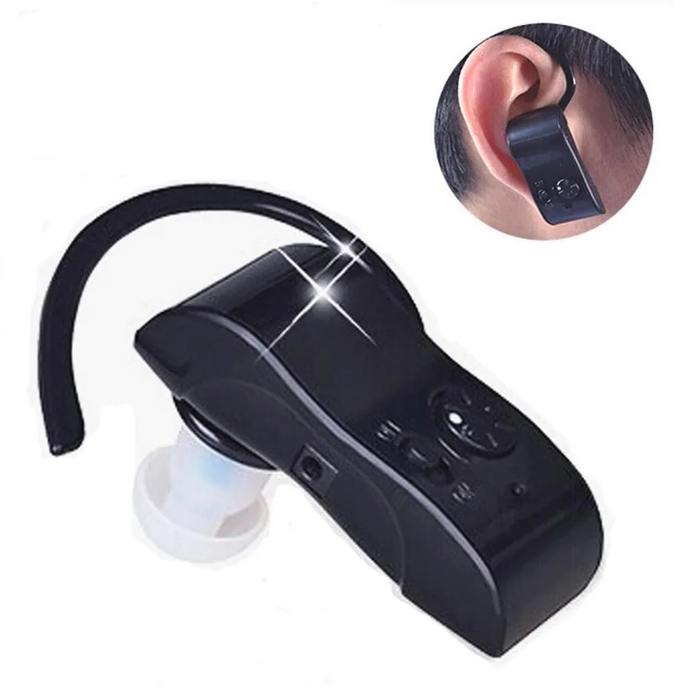 Fashion Ear-hook Hearing Aid Sound Amplifier Adjustable Volume Rechargeable Quality New Arrival