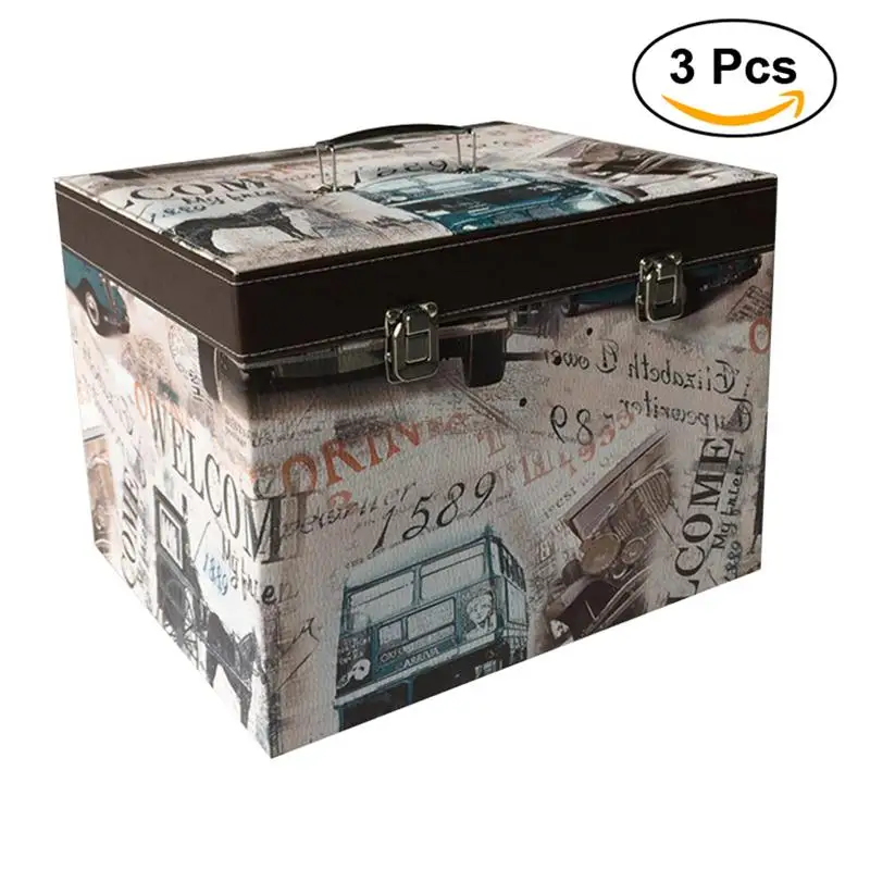 3pcs Decorative Ornamental Storage Box Case Keepsake Gift Storage