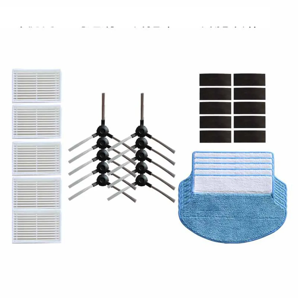 

Spare Parts for 360 S6 Robot Vacuum Cleaner 1*Main Brush +1*Dust Box Filter Set +2* Side brush+ 1* Cleaning Mop Cloths Pad10.43