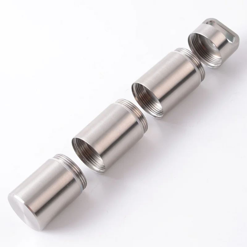 EDC Pill Medicine Storage Box Container Multi Grid Stainless Steel Sealed Waterproof Leakproof Holder Outdoor Camping Travel pill box