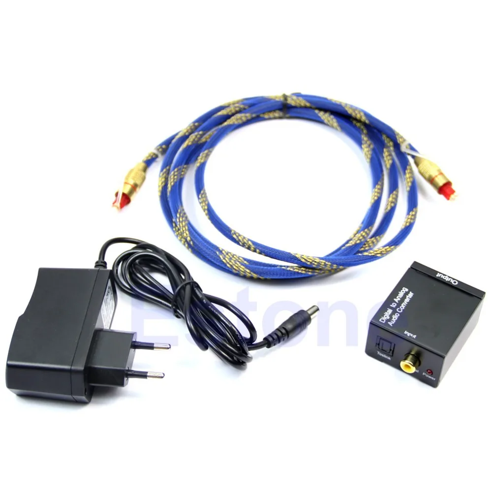

Digital Optical Coaxial for Toslink To Analog RCA L/R Audio Converter