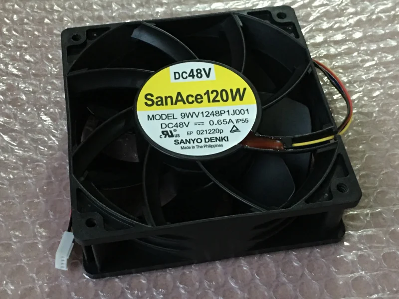 Оригинальный водонепроницаемый охлаждающий вентилятор для Sanyo 9WV1248P1J001 12038 48 В 0 65a