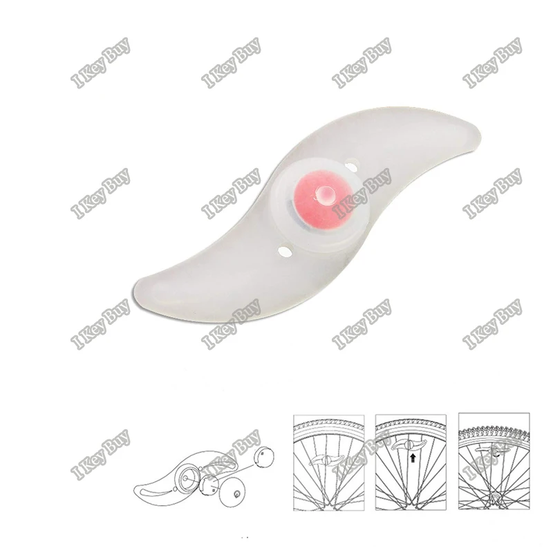 

1PC Bike Spoke Light Bikes Wheel Light Tyre Wire Right with LED Flash Model Bicycle Cycling Safety Alarm Light