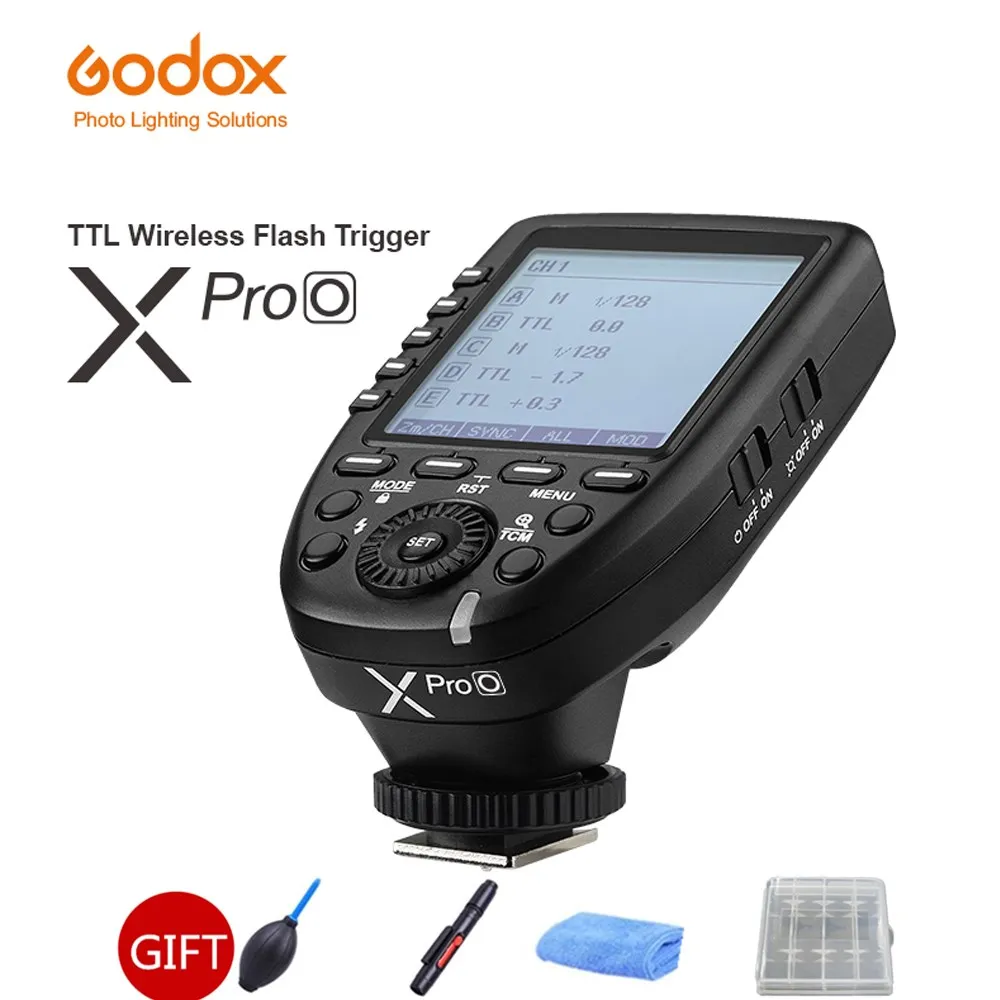 

Godox XPro-O Flash Transmitter 2.4G Wireless X system TTL High Speed Sync 1/8000s HSS Trigger for Olympus Panasonic V860II O