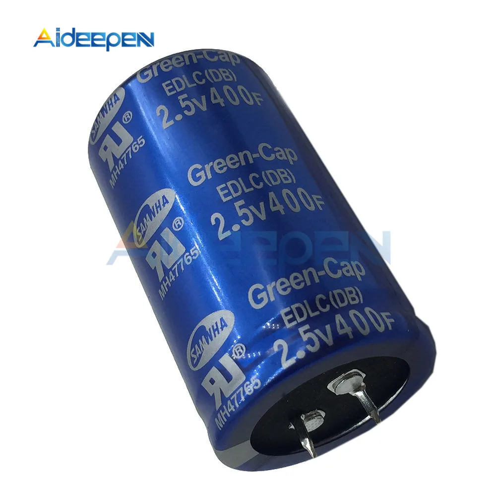 Супер конденсатор фарад конденсатор 2,5 в 400F 60*35 мм 2.5V400F 60x35 мм ultracator автомобильный блок питания