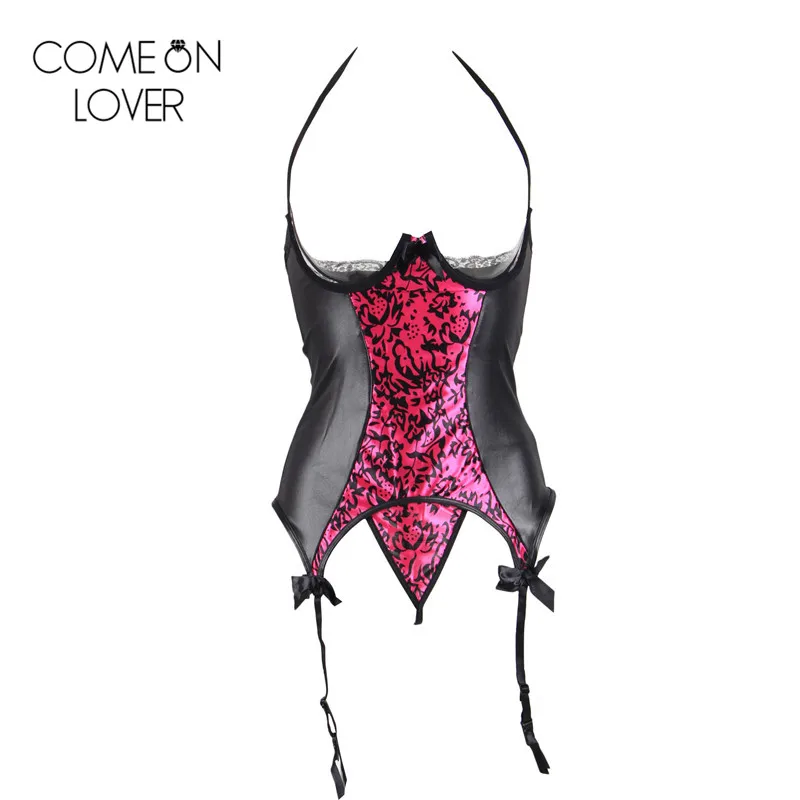 R70134 comeonlover популярные женские большие размеры Нижнее белье бюстье без чашечек и стринги Открыть бюстгальтер белье женщина женское