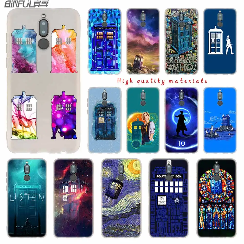 Мягкие силиконовые чехлы Tardis Box Doctor who для Huawei Mate 10 Lite 20 Pro 20X S Y5 2017 Y9 2018 2019 NOVA 3 3i 4 y7 |