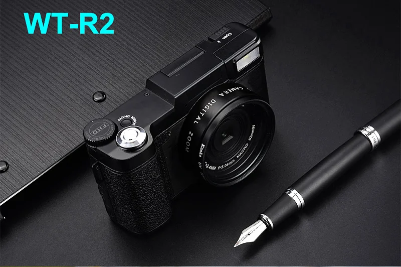 Winait WT-R2 DSLR камера 24MP съемка 8.0MP CMOS профессиональная цифровая камера 3," ЖК-дисплей FHD 1080P цифровой видеорегистратор