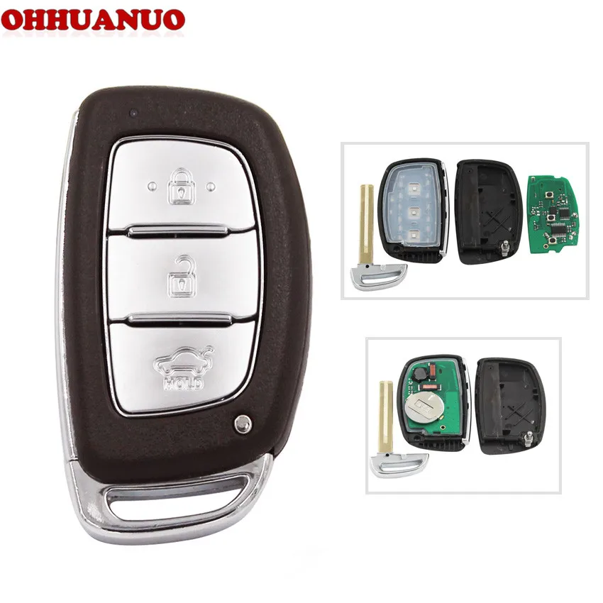 3 Buttons Smart Remote Key Control Fob for Hyundai VERNA ELANTRA 433MHZ
