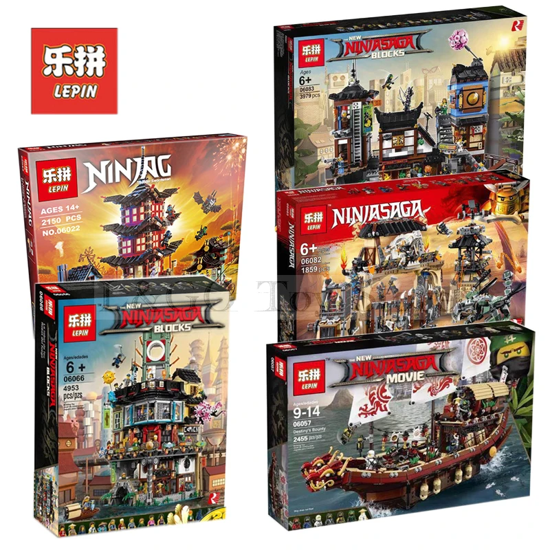 

Lepin Set Ninjagoed 06022 06057 06066 06082 06083 Temple of Airjitzu Kai Model Building Kits Blocks Bricks Toy 70751 70620 70657
