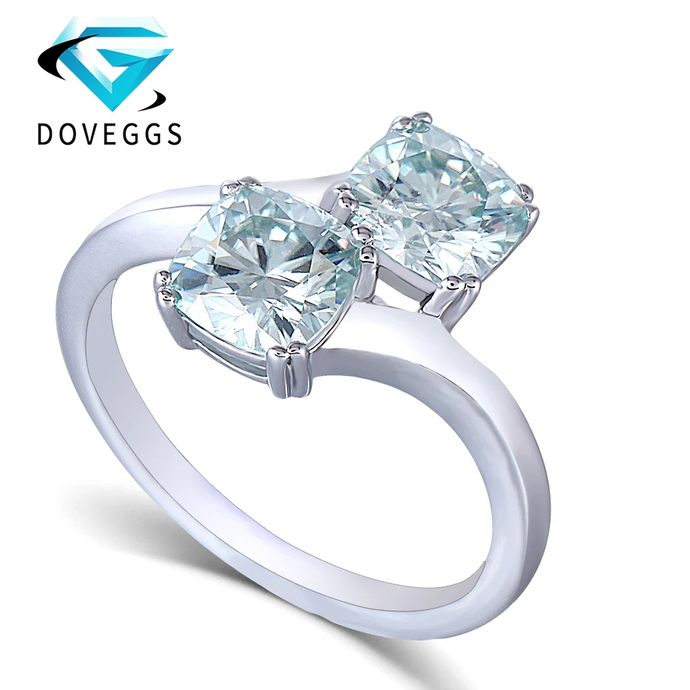 DovEggs 1,7 мм ширина ремешка 2CTW два камня 6,5*6,5 мм подушкой небольшой синий Муассанит стерлингового серебра 925 пробы обручальное кольцо DovEggs 1,7 мм ширина ремешка 2CTW два камня 6,5*6,5 мм подушкой небольшой синий Муассанит стерлингового серебра 925 пробы обручальное кольцо