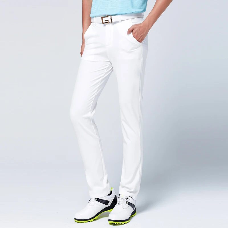 POLO Golf одежда мужские брюки летние дышащие штаны для гольфа высокие эластичные спортивные шорты - Цвет: Белый