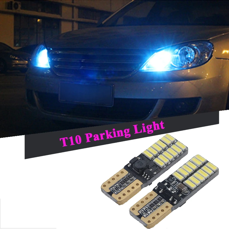 2pcs Canbus T10 W5W 168 194 LED 4014 SMD Parking Light Sidelight For