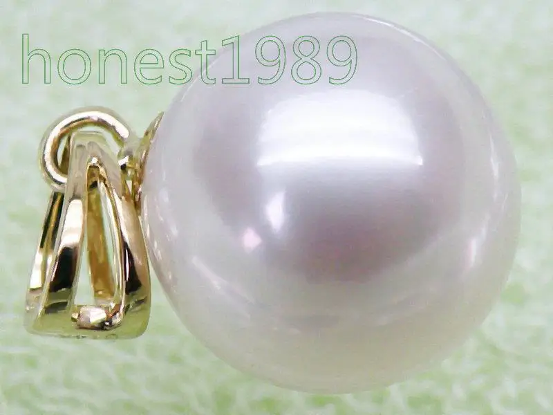 

TOP PERFECT ROUND 10mm AAA+++ GRADE WHITE SOUTH SEA PEARL PENDANT