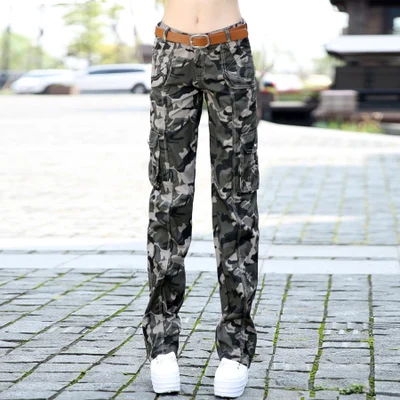 

Spring, summer, the new women's wear camouflage pants female straight canister leisure overalls Outdoor trousers tide