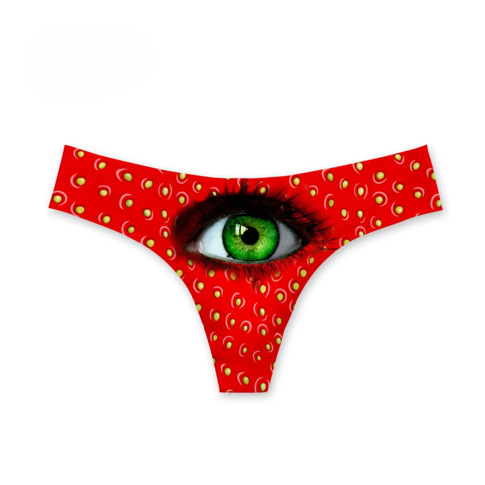 Women Underwear 3d Print Seamless Invisible G-String Female Sexy Panties Thin Lingerie